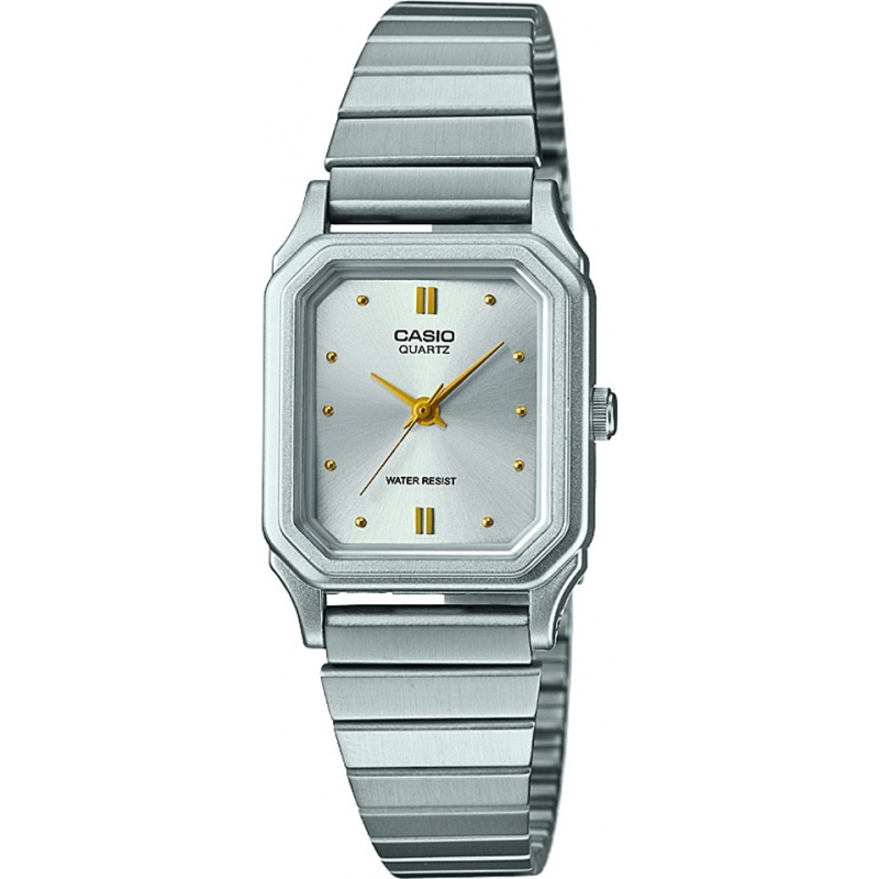 Casio LQ-400D-7AEF Orologio da polso da donna in acciaio con nucleo in argento